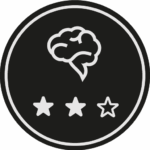 Icône représentant un cerveau pour illustrer une difficulté intermédiaire dans le jeu de piste L’Affaire Néfertiti